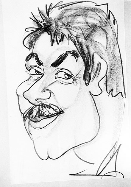 Luigi Forcella caricatura